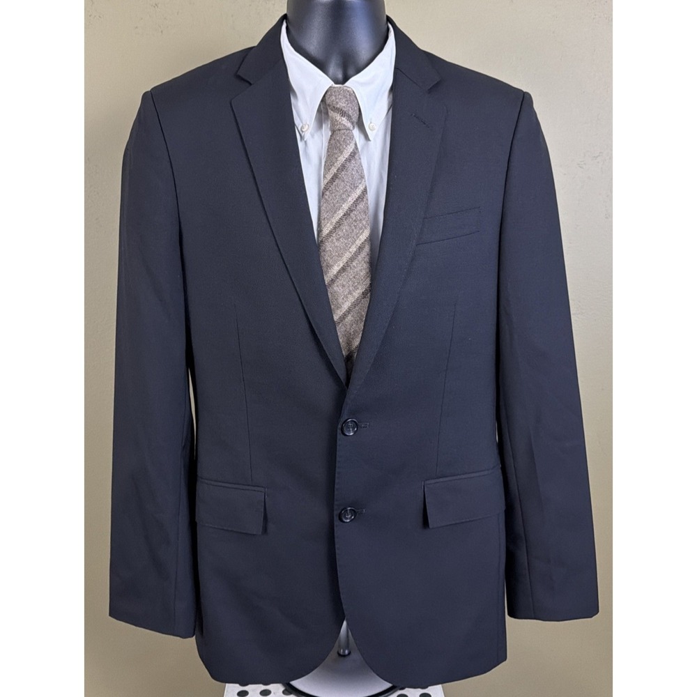 J.Crew Ludlow Loro Piana Super 120's Fully Lined 100% Wool Black Blazer 36 Reg